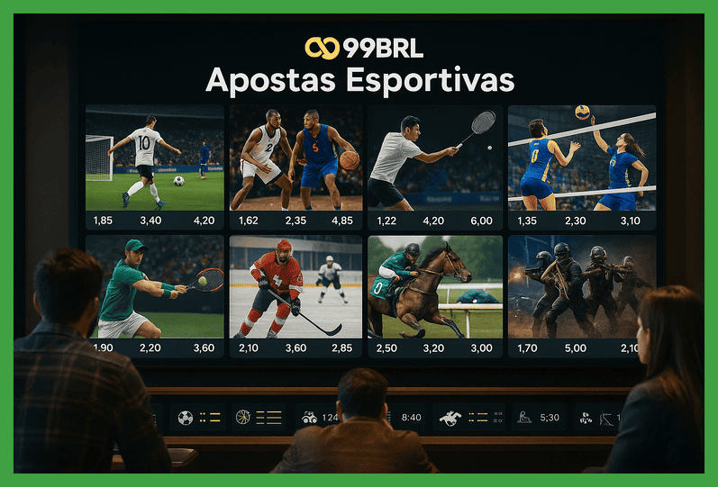 Aposte em apostas esportivas no cassino online 99BRL