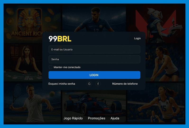 Não Perca tempo, o rRgistro na site 99BRL